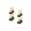 Cabeçalho de pino de passo de 1,27 mm com fileira dupla SMT
